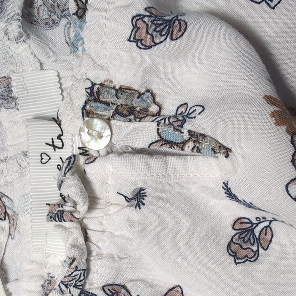 Love Tree Blue and White Blouse - Picture 4 of 6